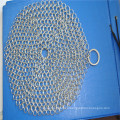 China buen proveedor 304 316 316L de acero inoxidable chainmail scrubber / cookware de hierro fundido net